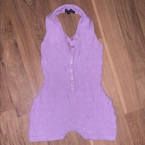 PrettyLittleThing Purple Jumpsuit Soft Stretchy Silhouette
